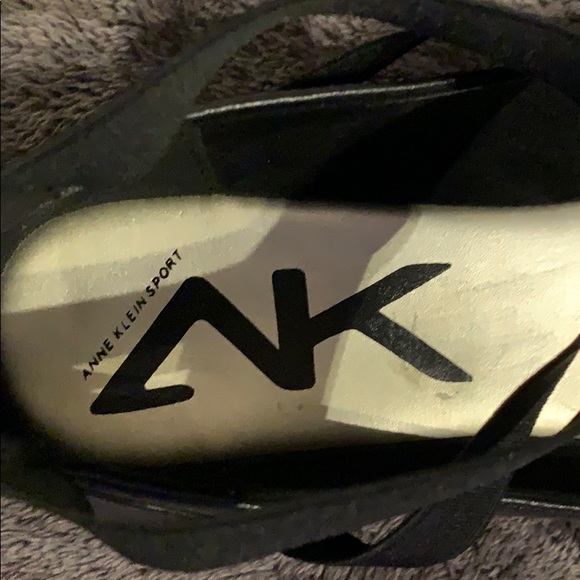 Used Anne Klein Sport Itcanbe Black Flats Size 10m - Picture 6 of 10